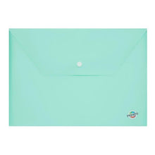 Premto Pastel A4 Button Wallet Mint Magic
