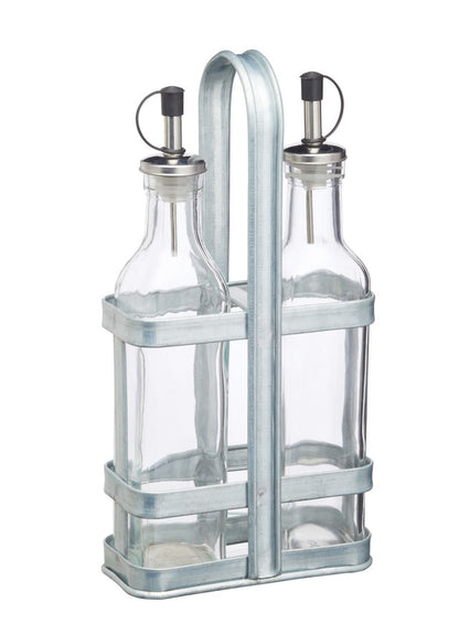 Oil & Vinegar Set In Holder