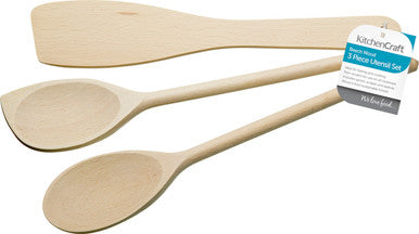 3pc Wooden Utensil Set
