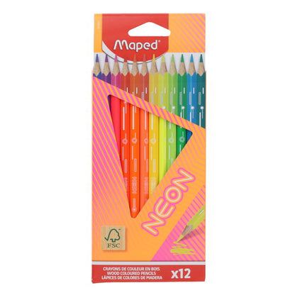 Maped 12pk Neon Colouring Pencil