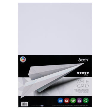 A3 160gsm Card White 50 Sheets