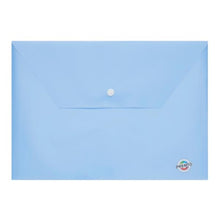 Premto Pastel A4 Button Wallet Cornflower Blue