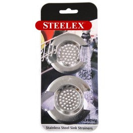 Sink Strainers 2Pk Steelex