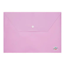 Premto Pastel A4 Button Wallet Wild Orchid