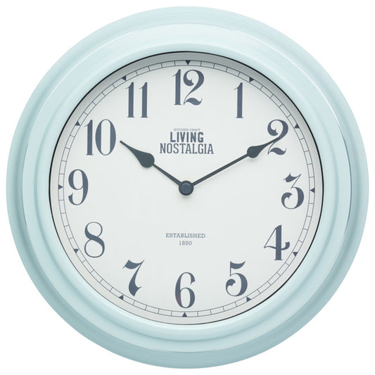 Wall Clock Vintage Blue