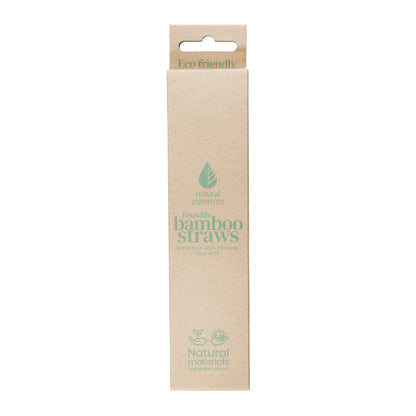 10pk Bamboo Straws Reusable