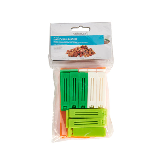 Bag Clips Assorted 20Pk