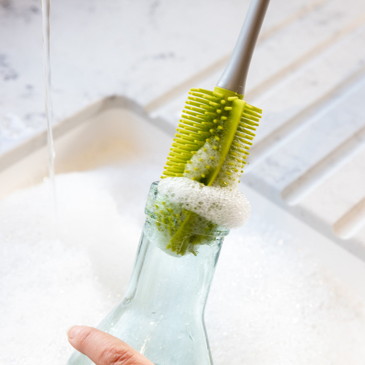 Kc Silicone Bottle Brush Grey/Green