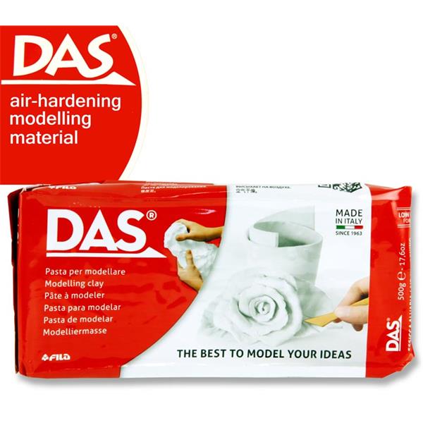 Das 1/2kg White Air Hardening Modelling Clay