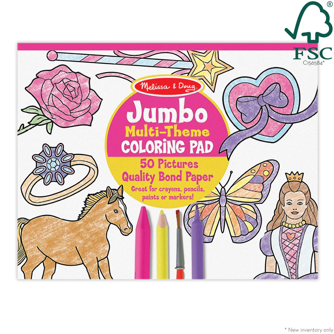 Melissa & Doug Colouring Pad Pink