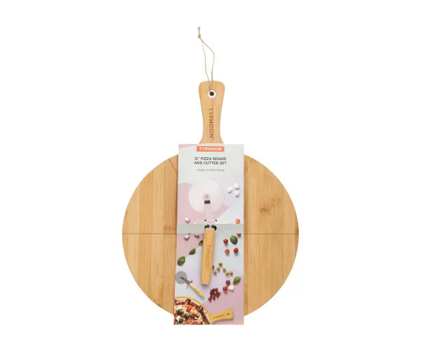 Pizza Board & Cutter Set