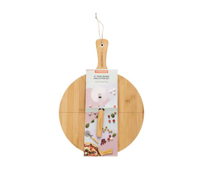 Pizza Board & Cutter Set