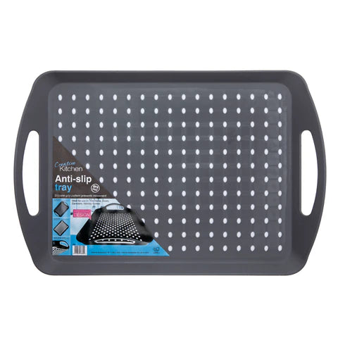 Serving Tray Grey Anti Slip