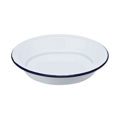 Enamel Pie Plate Deep 21cm