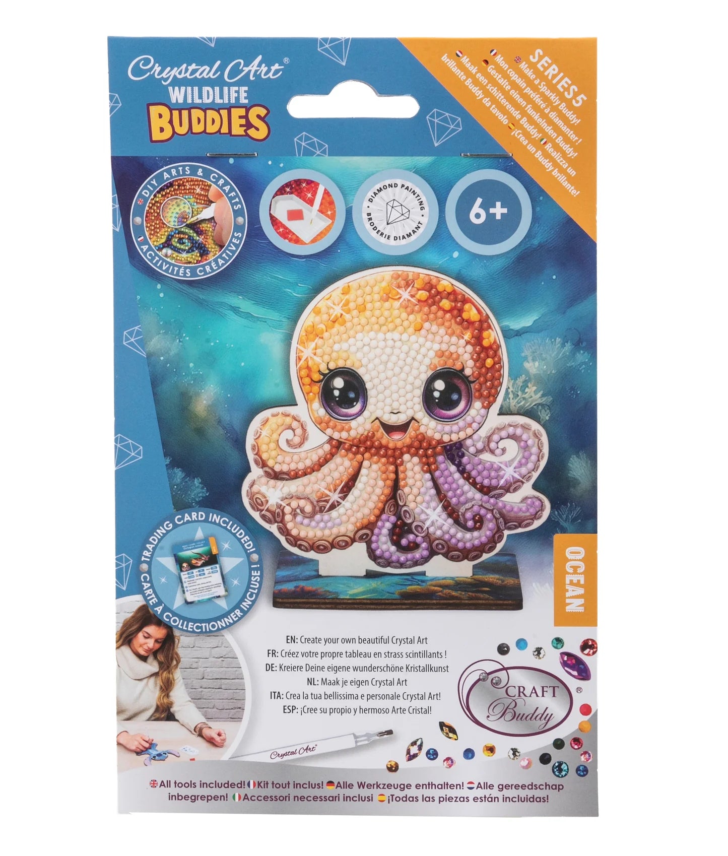 Octopus Crystal Art Wildlife B