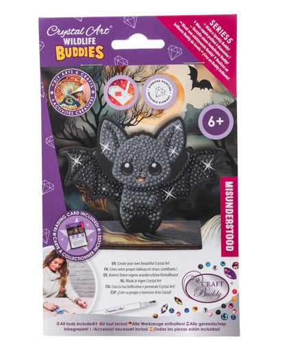 Bat Crystal Art Wildlife Buddies