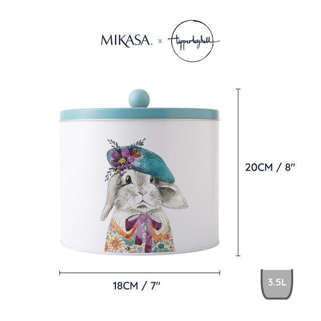 Tipperley Hill Rabbit Biscuit Tin