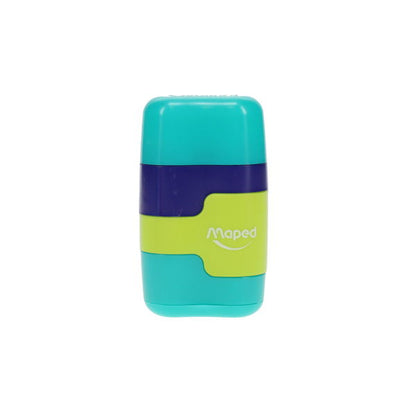 Duo Connect Twin Hole Sharpener & Eraser  - 3 Asst