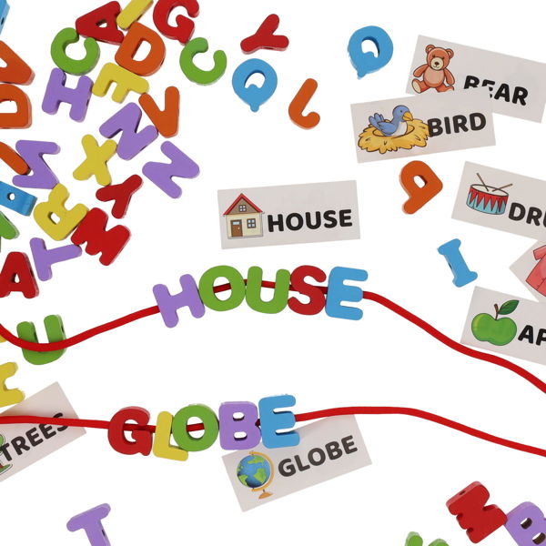 Clever Kidz
64pk Play And Learn Lacing Letters