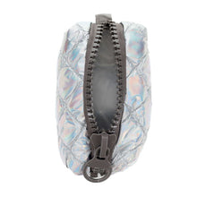 Pencil Case Puffy Metallic Silver