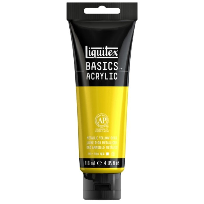Liquitex Basics Acrylic 118Ml Metallic Yellow