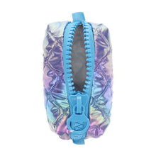 Pencil Case Puffy Metallic Blue