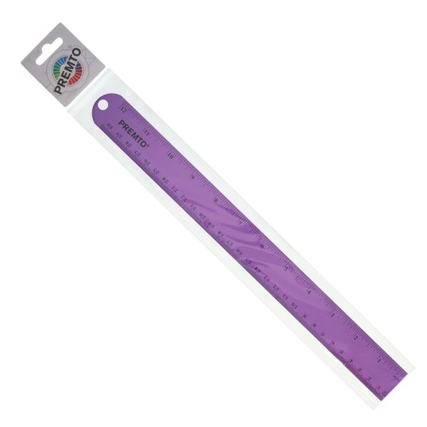 Premto 30Cm Deadlength Aluminium Ruler - 5 Asst