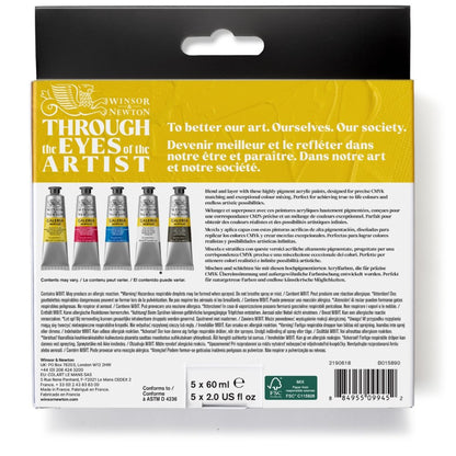 Winsor & Newton Galeria Acrylics 5x60ml Tubes Process Colours