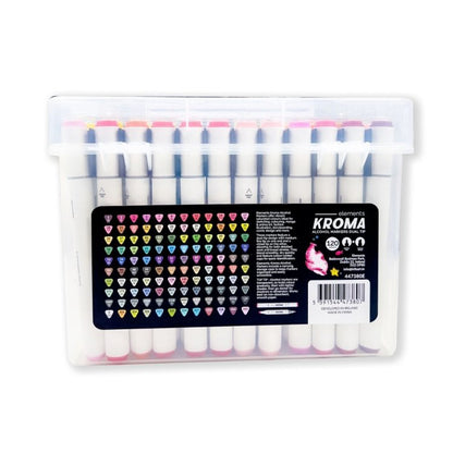 120 Kroma Alcohol Markers in Carry Case
