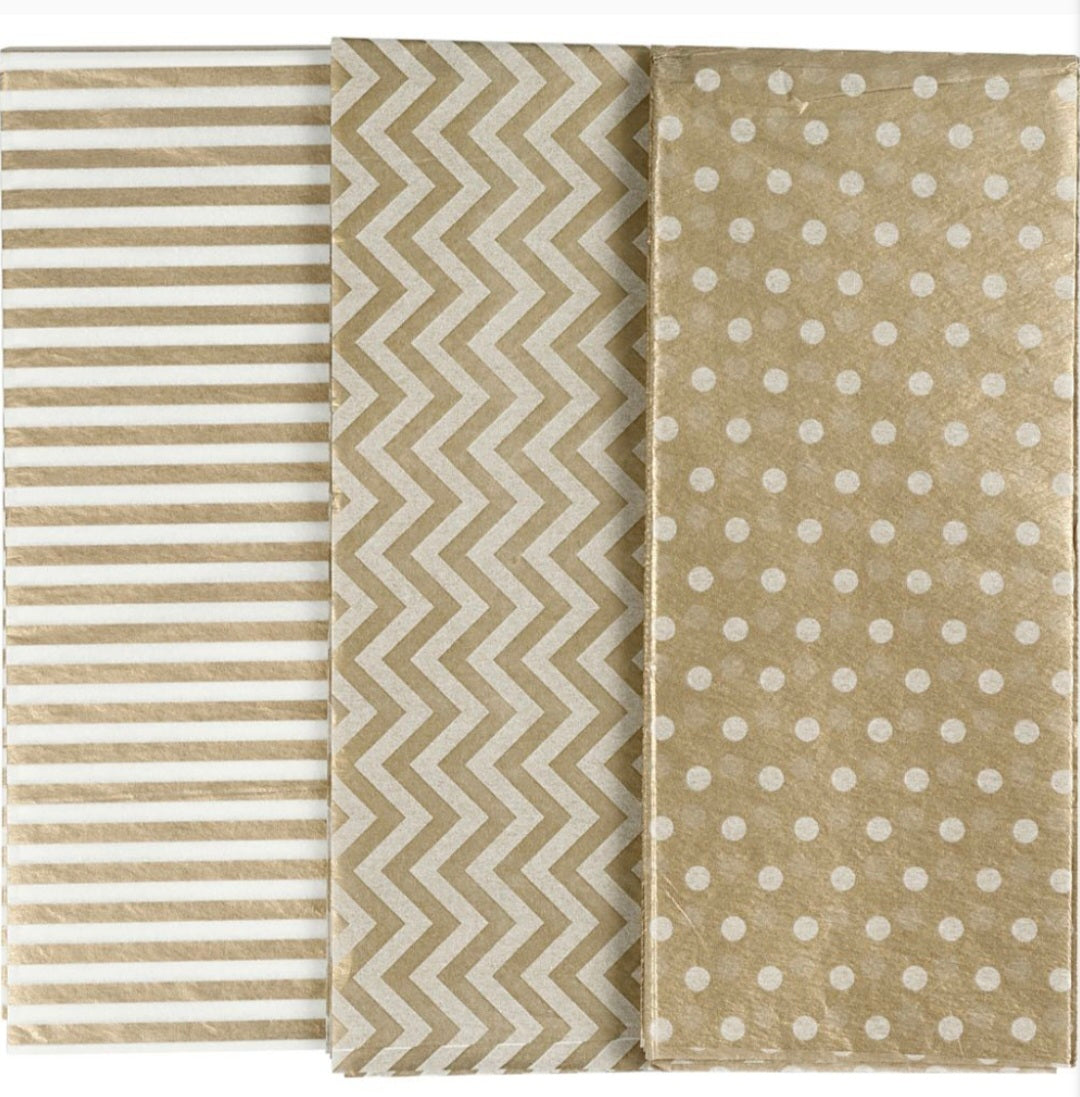 Tissue Paper Gold 6 Sheets
