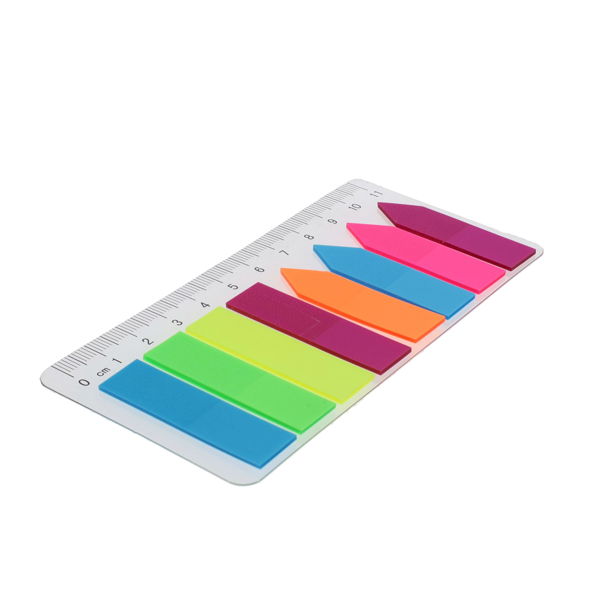 Stik-Ie Notes 8x20 Sheet Flag Page Markers On 11Cm Ruler