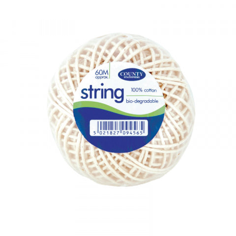 Cotton String 60M White