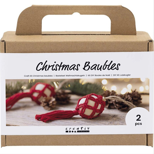 Mini Craft Kit Xmas Baubles 2pk