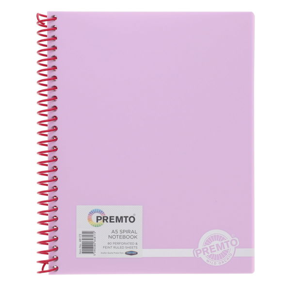 Premto Pastel A5 Spiral Notebook