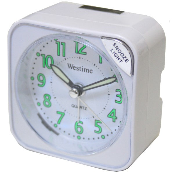 Travel Alarm Clock Black/White