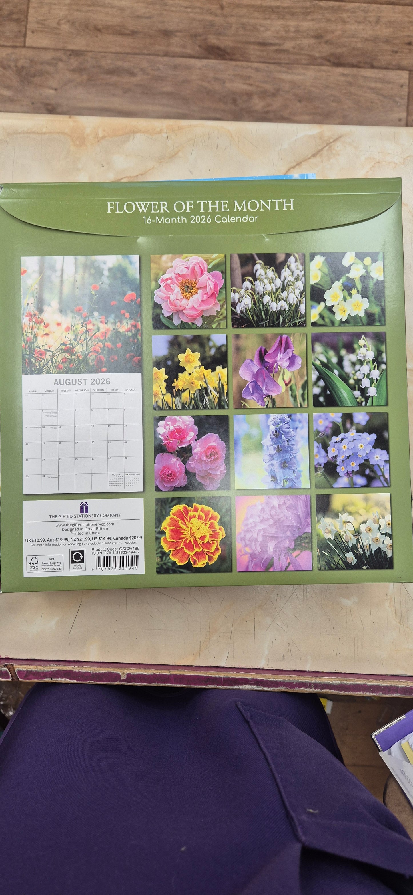 2026 Calendar Flower Of The Month