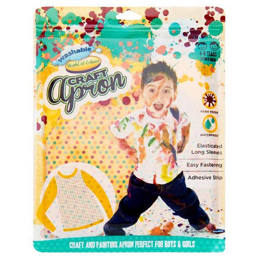 Woc 37x50cm Craft Apron 4-8 Years