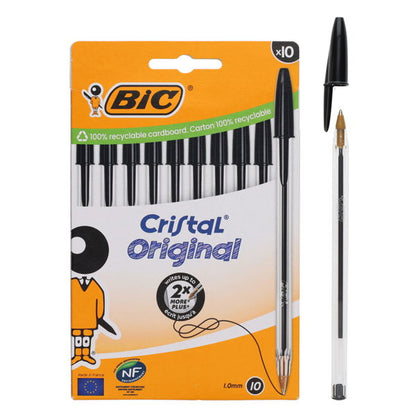 Bic 10 Black Cristal Original