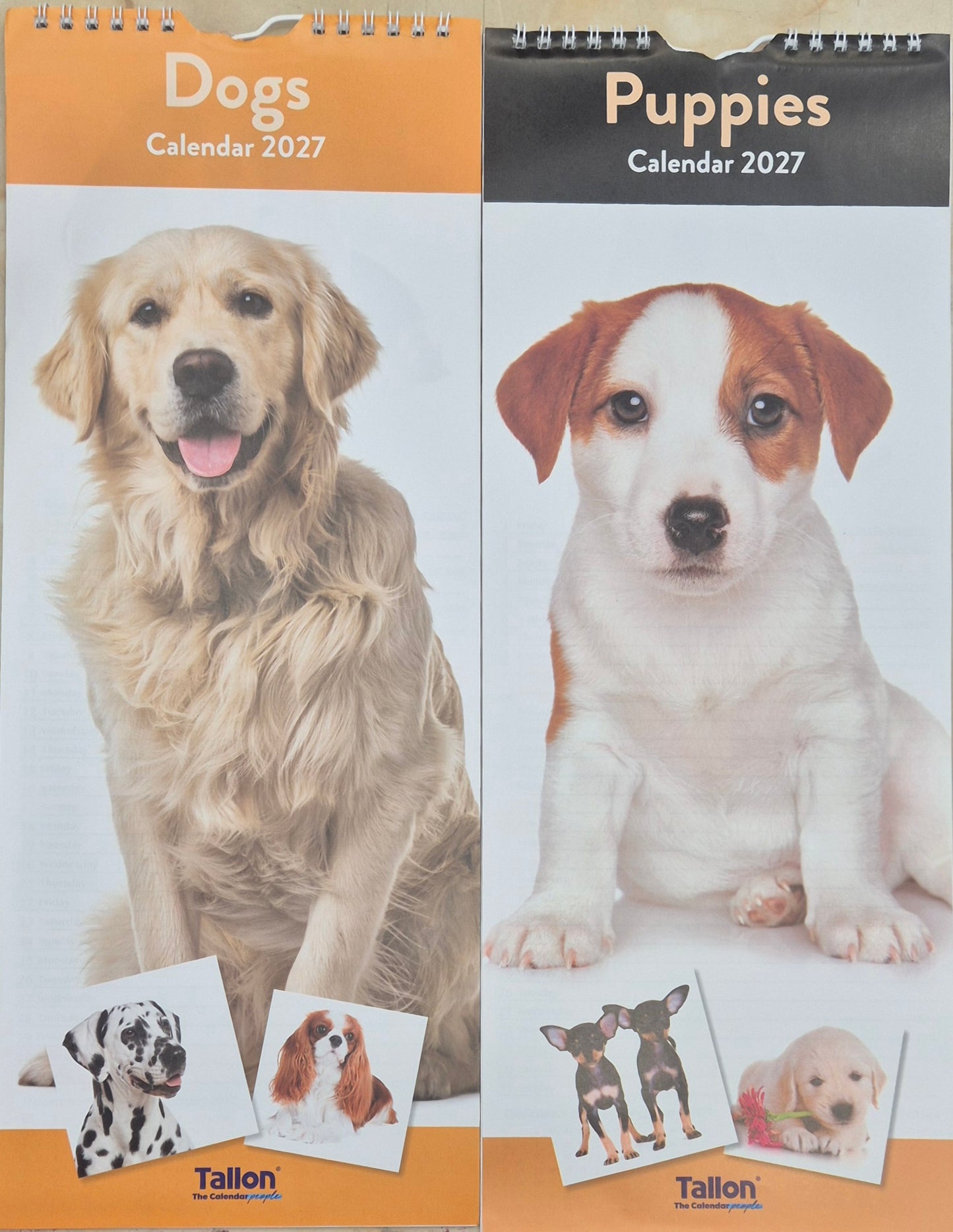 2027 Calendar Dogs/Puppies
