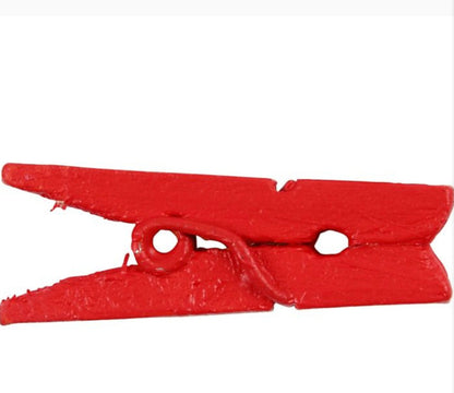 36pk Red Mini Clothes Pegs