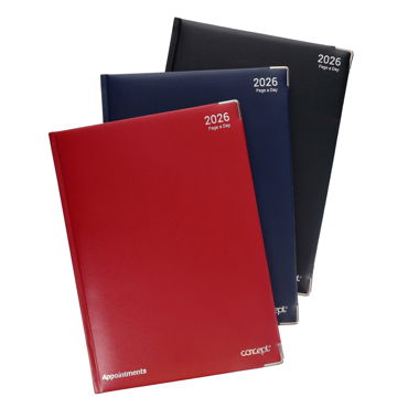 2026 A4 Diary with Appointments Page A Day Concept