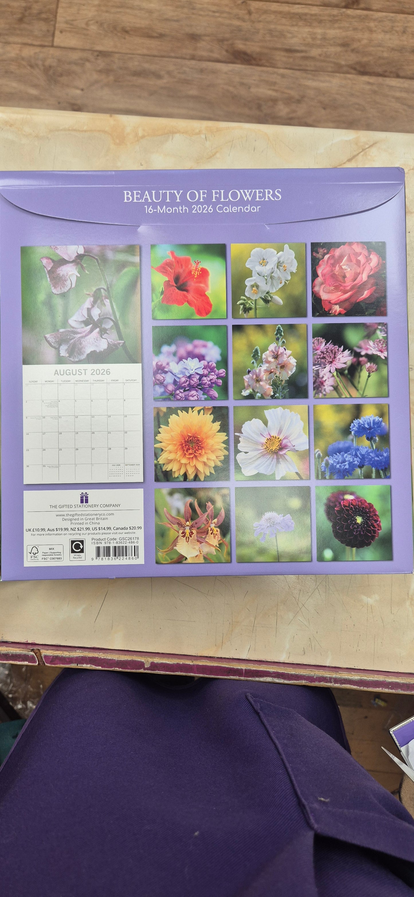 2026 Calendar Beauty of Flower