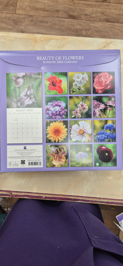 2026 Calendar Beauty of Flower