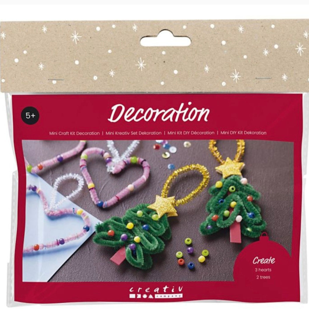 Mini Craft Kit Hearts & Christmas Trees