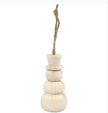 7cm Wooden Snowman