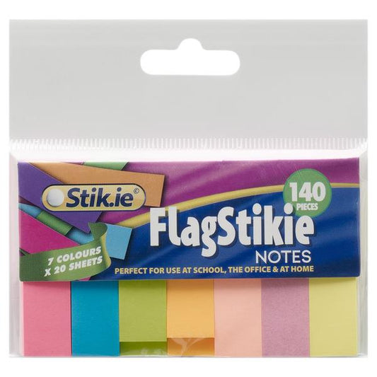 Stik-Ie Notes 7x20 Sheet Flag Page Markers - Neon