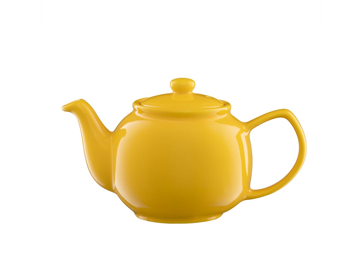 Tea Pot Yellow 6 Cup