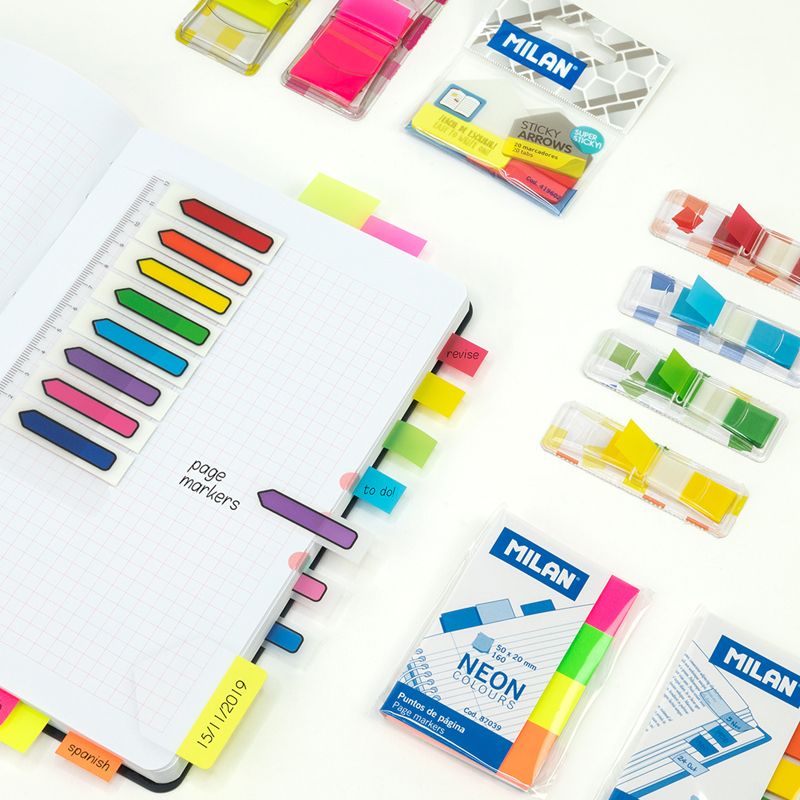 Milan Page Marker Tabs 140pk