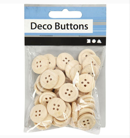 Wooden Craft Buttons