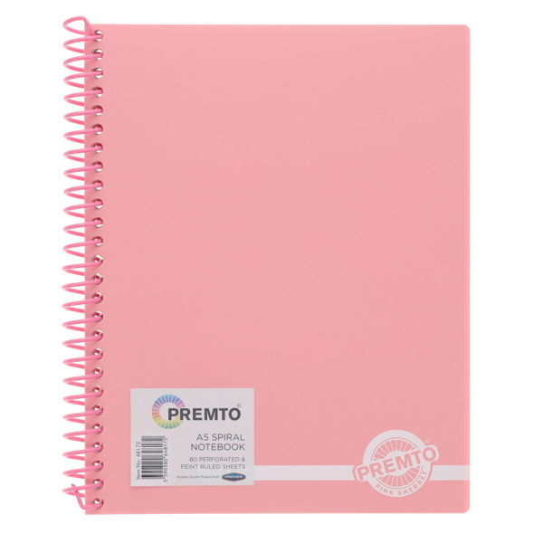 Premto Pastel A5 Spiral Notebook